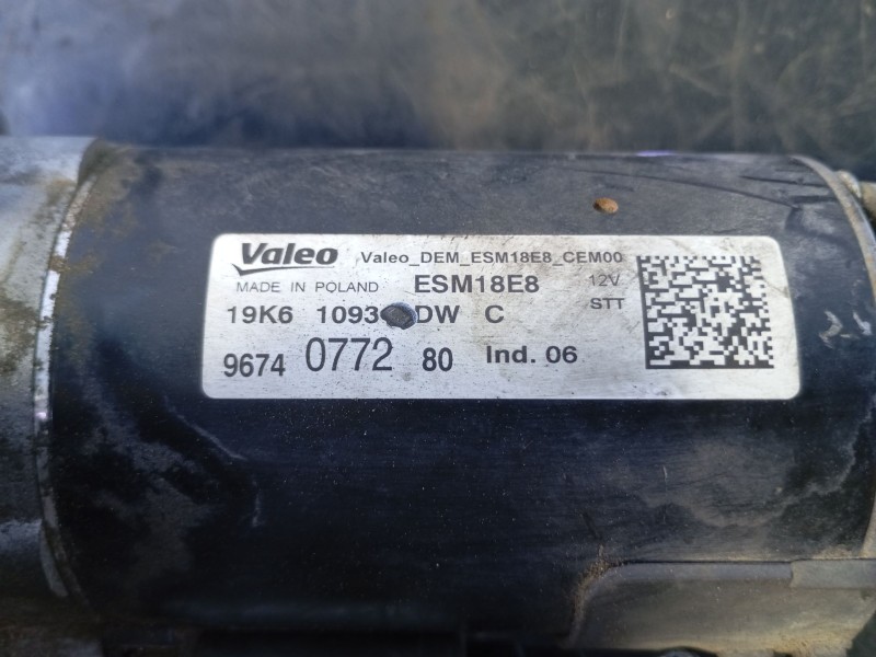 Recambio de motor arranque para peugeot 308 active referencia OEM IAM   