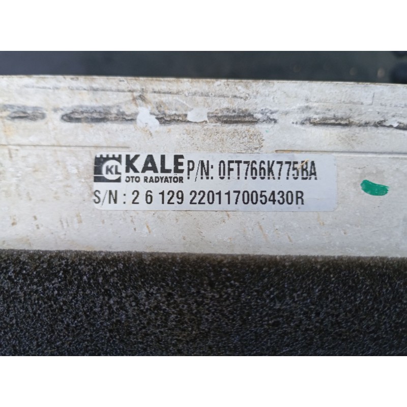 Recambio de intercooler para ford tourneo courier b460 monospace 1.5 tdci referencia OEM IAM 0FT766K775BA  