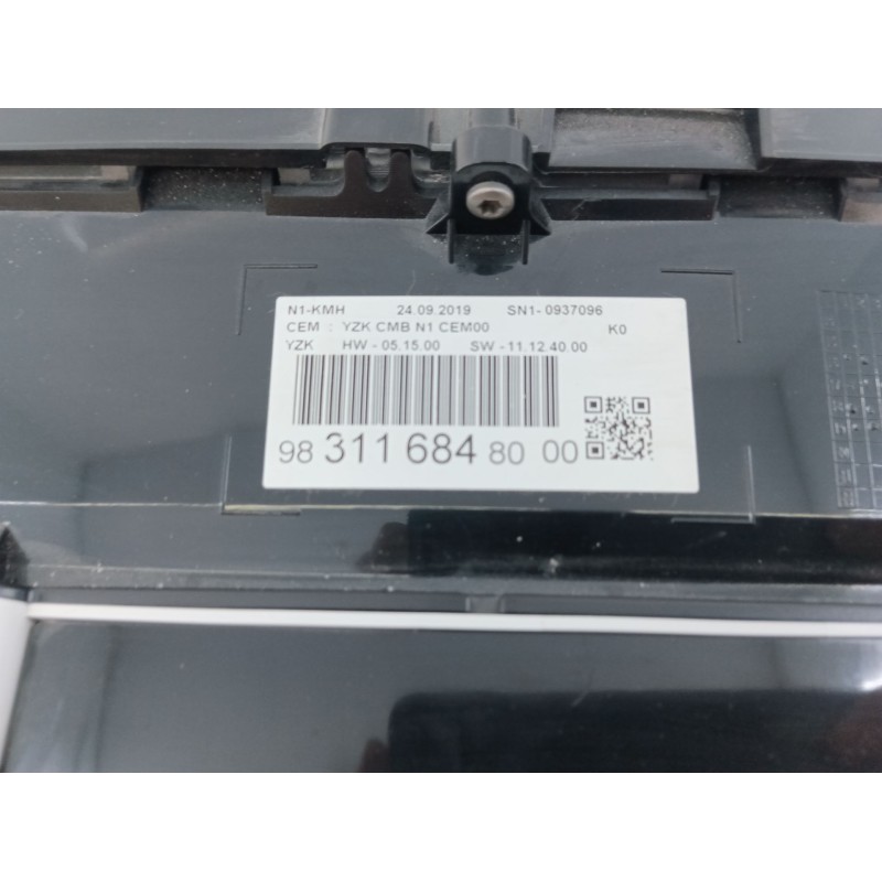 Recambio de cuadro instrumentos para citroën jumpy iii furgoneta (v_) 1.5 bluehdi 100 referencia OEM IAM 98311684  