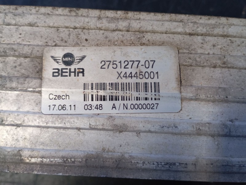 Recambio de intercooler para mini mini countryman (r60) cooper s referencia OEM IAM 275127707  