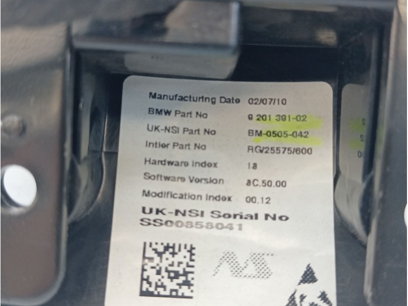 Recambio de cuadro instrumentos para mini mini (r56) cooper d referencia OEM IAM 920139102 BM0505042 