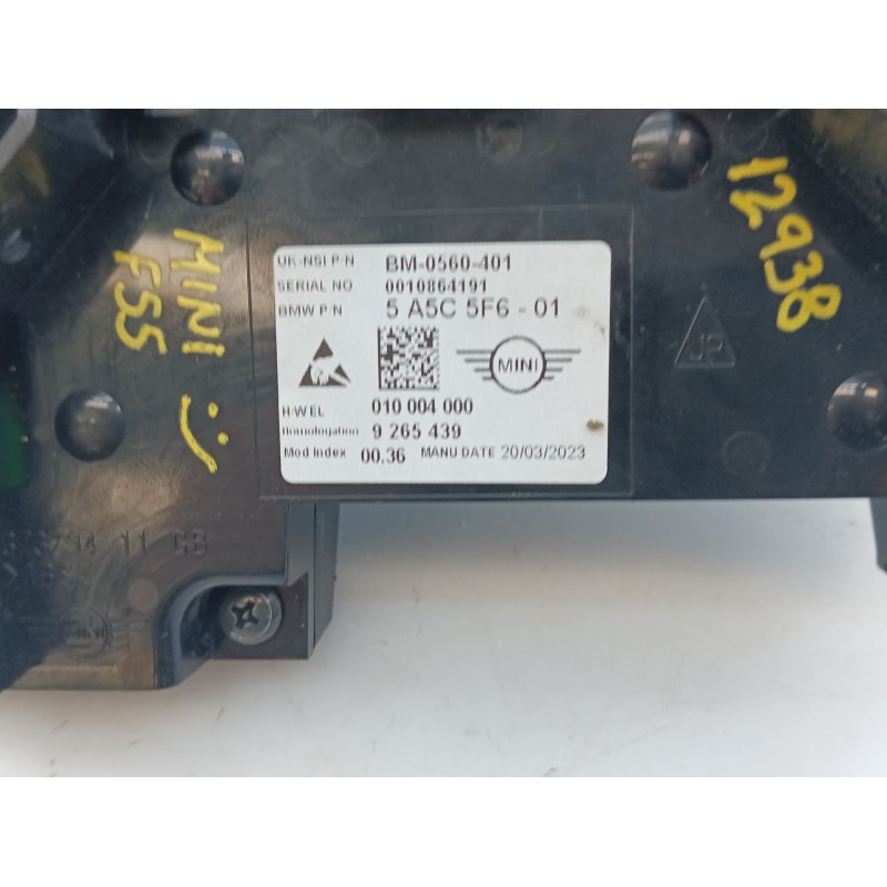 Recambio de cuadro instrumentos para mini mini (f55) cooper referencia OEM IAM 9265439 010004000 