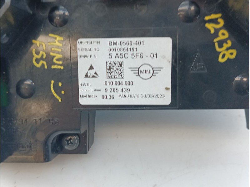 Recambio de cuadro instrumentos para mini mini (f55) cooper referencia OEM IAM 9265439 010004000 