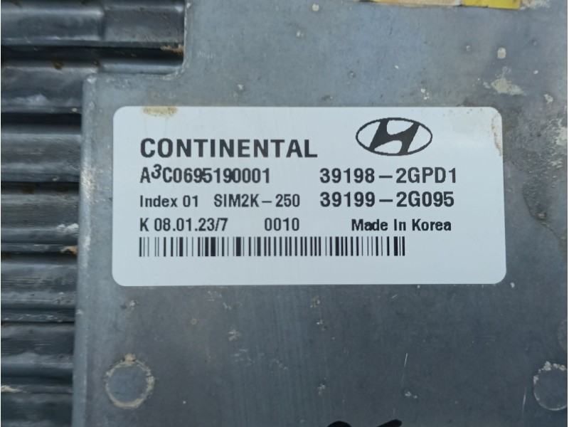 Recambio de centralita motor uce para hyundai i30 (pde, pd, pden) 2.0 n referencia OEM IAM 391982GPD1 A3C0695190001 