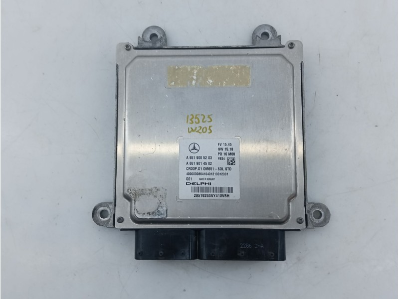 Recambio de centralita motor uce para mercedes-benz clase c (w205) c 220 bluetec / d (205.002, 205.004) referencia OEM IAM A6519