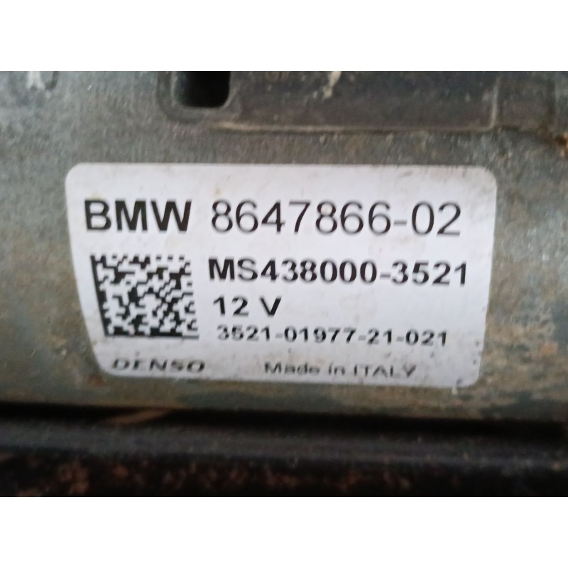 Recambio de motor arranque para bmw 1 (f40) 116 d referencia OEM IAM 864786602  