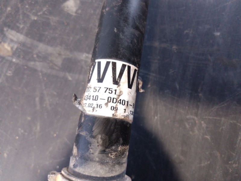 Recambio de transmision delantera derecha para toyota yaris (_p13_) 1.5 hybrid (nhp130_) referencia OEM IAM   