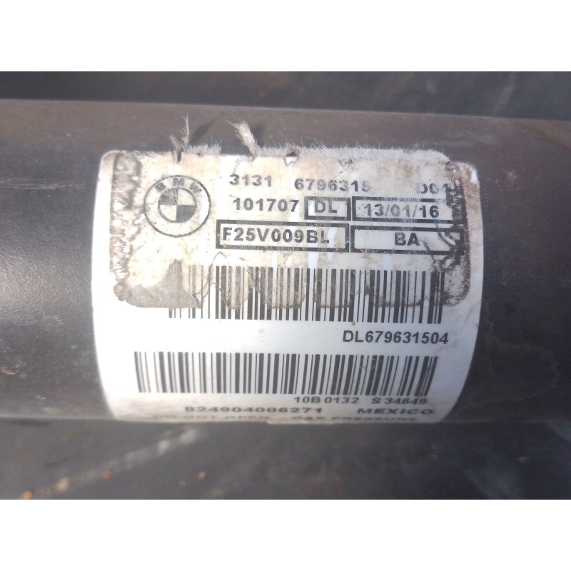 Recambio de amortiguador delantero izquierdo para bmw x4 (f26) xdrive 20 d referencia OEM IAM DL679631504  