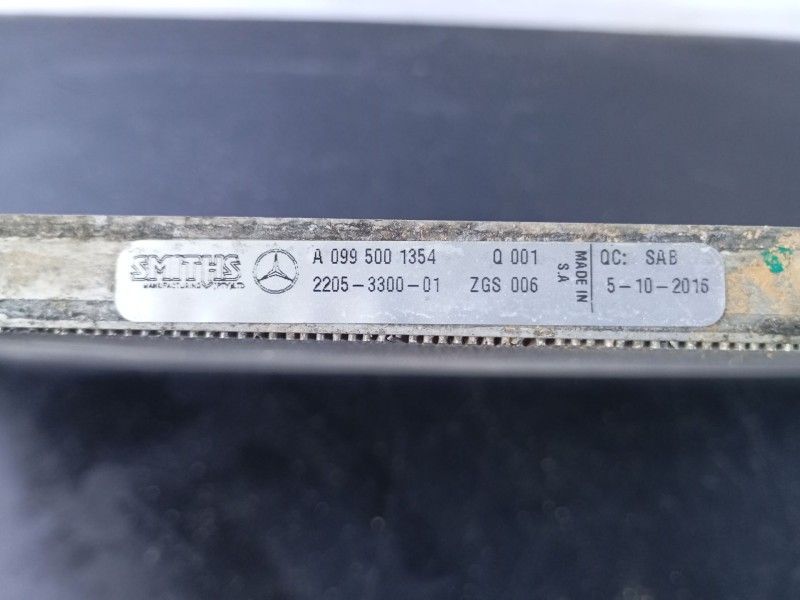 Recambio de condensador / radiador aire acondicionado para mercedes-benz clase c (w205) c 220 bluetec / d (205.002, 205.004) ref