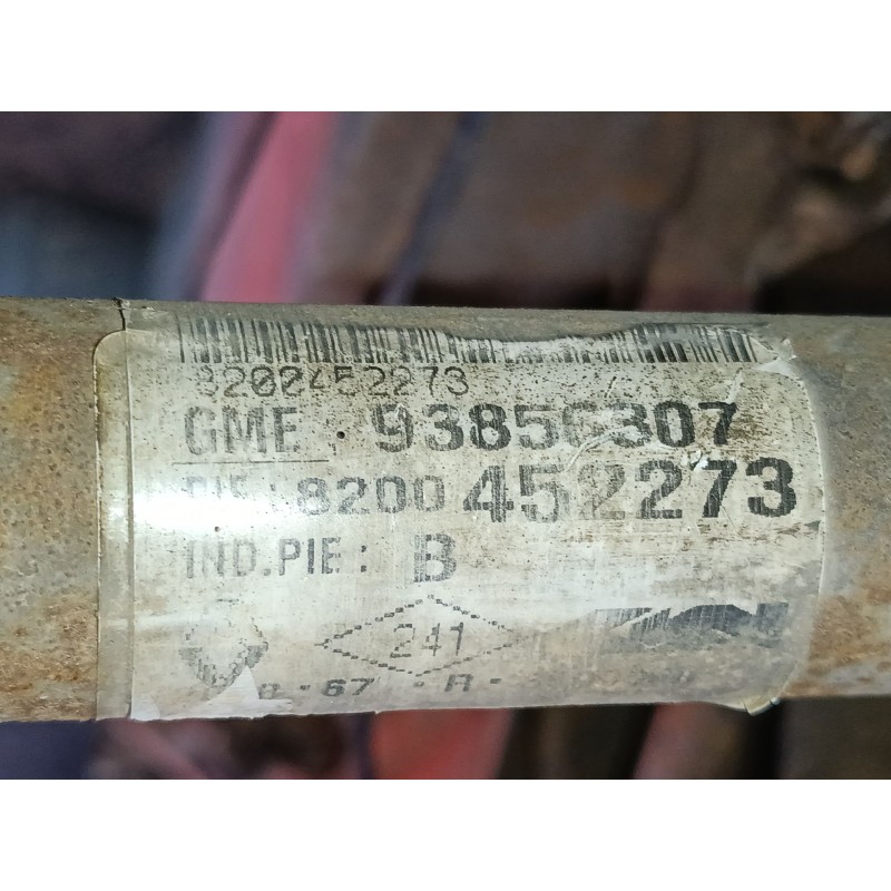 Recambio de transmision delantera derecha para renault trafic ii autobús (jl) 2.5 dci 145 (jl0j) referencia OEM IAM 93856307  