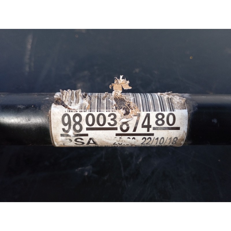 Recambio de transmision delantera derecha para peugeot 2008 (--.2013) allure referencia OEM IAM 9800387480  P1-A6-43