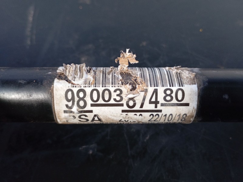 Recambio de transmision delantera derecha para peugeot 2008 (--.2013) allure referencia OEM IAM 9800387480  P1-A6-43