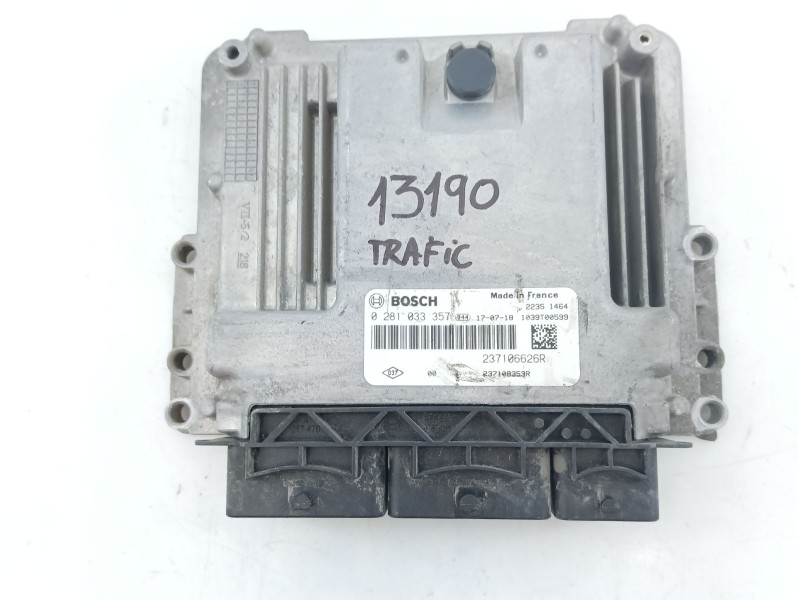 Recambio de centralita motor uce para renault trafic iii autobús (jg_) 1.6 dci 125 (jgmh) referencia OEM IAM 237106626R 02810333