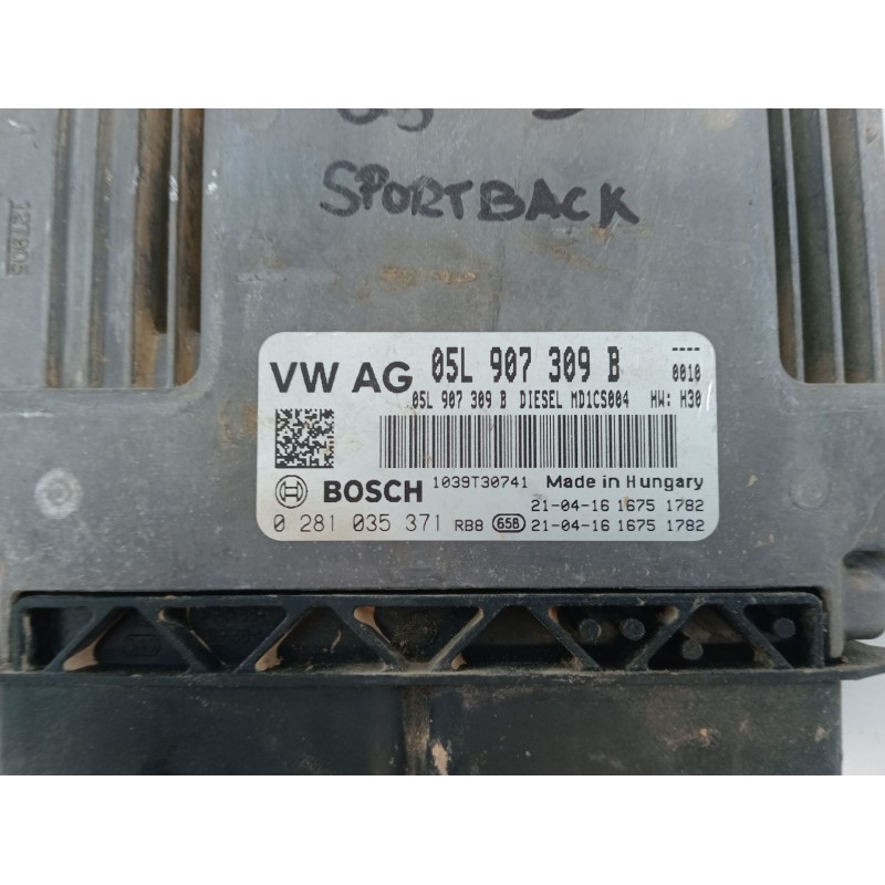 Recambio de centralita motor uce para audi q3 sportback (f3n) 35 tdi referencia OEM IAM 05L907309B 0281035371 