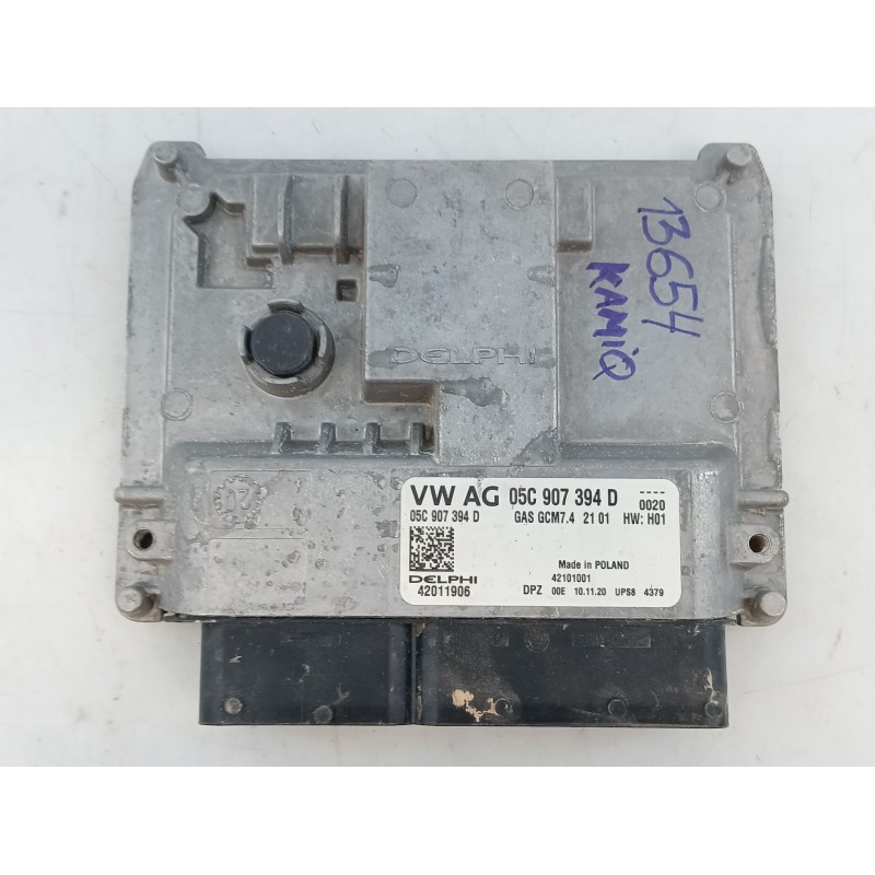 Recambio de centralita motor uce para skoda kamiq (nw4) 1.0 tsi referencia OEM IAM 05C907394D  