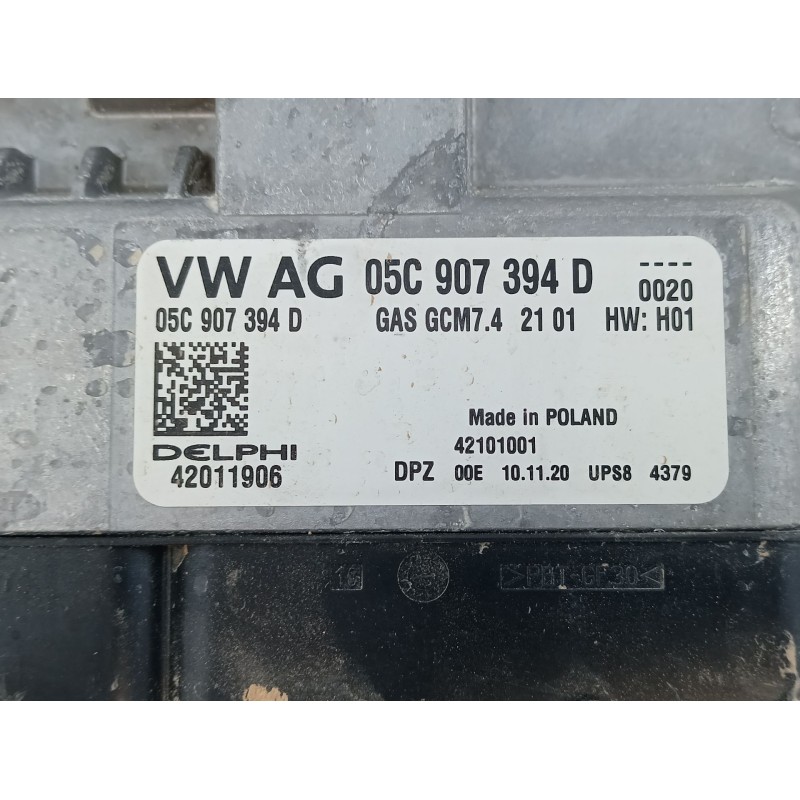 Recambio de centralita motor uce para skoda kamiq (nw4) 1.0 tsi referencia OEM IAM 05C907394D  