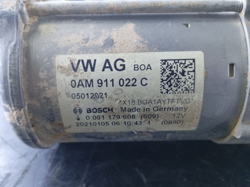 Recambio de motor arranque para volkswagen golf viii (cd1, da1) 1.0 tsi referencia OEM IAM 0AM911022C  