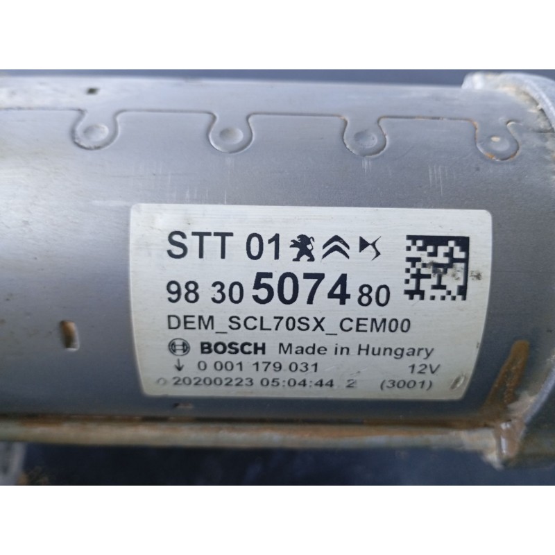 Recambio de motor arranque para citroën c5 aircross (a_) 1.2 puretech 130 (arhnsj) referencia OEM IAM   