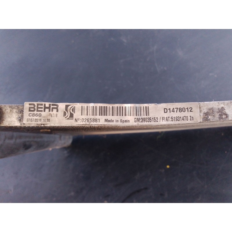 Recambio de condensador / radiador aire acondicionado para citroën nemo monospace 1.3 hdi 80 referencia OEM IAM D1478012 5193147