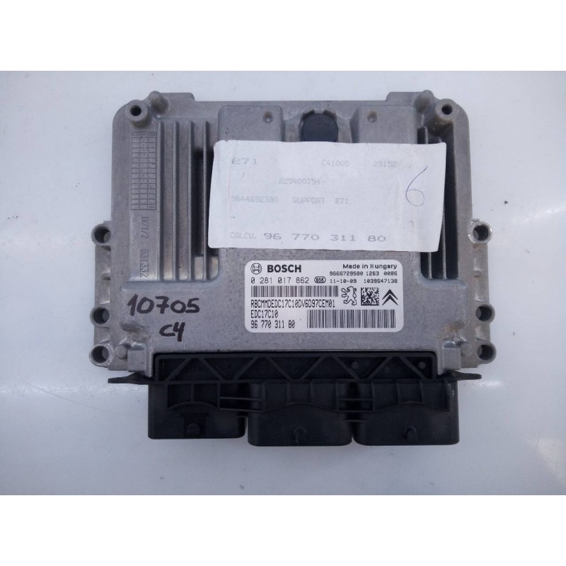 Recambio de centralita motor uce para citroen c4 lim. business referencia OEM IAM 9677031180 0281017862 