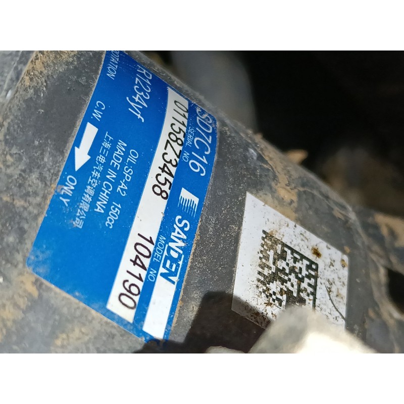 Recambio de compresor aire acondicionado para omoda 5 290t referencia OEM IAM 104190  