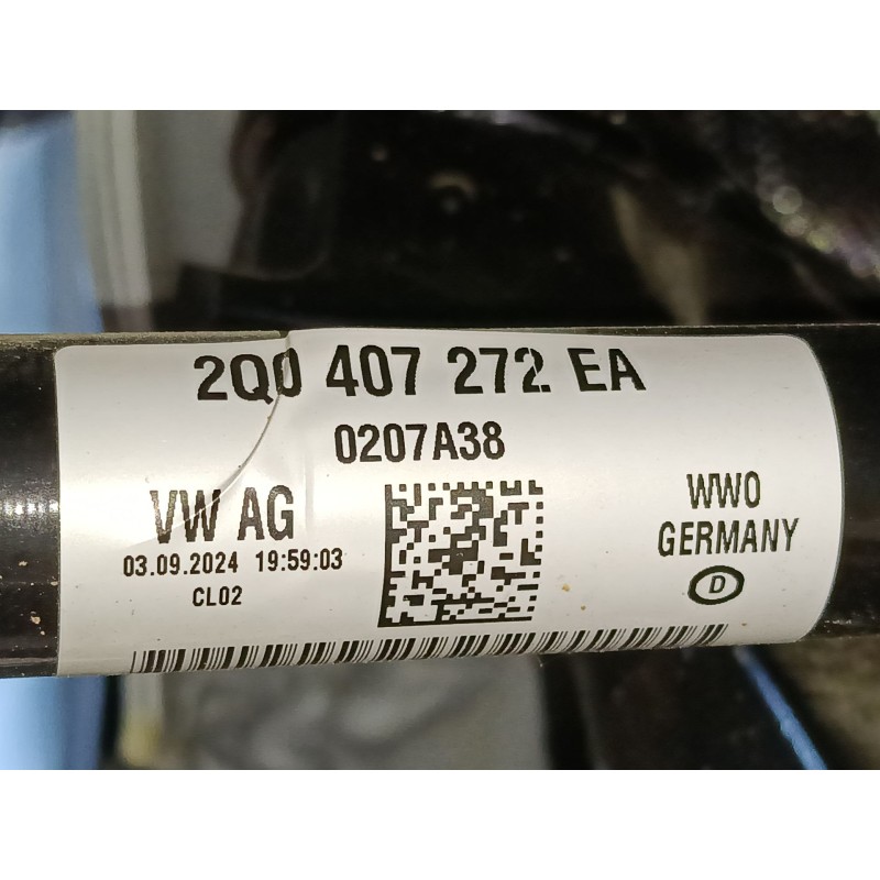 Recambio de transmision delantera derecha para skoda scala (nw1) 1.5 tsi referencia OEM IAM 2Q0407272EA  