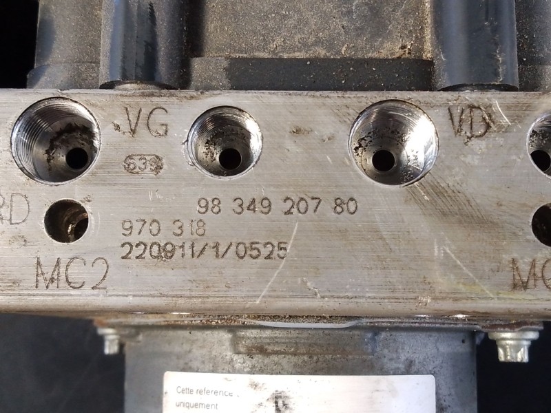 Recambio de abs para fiat scudo furgoneta 2.0 multijet 145 (506) referencia OEM IAM 9840461080 9834920780 