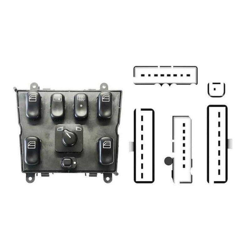 Recambio de mando elevalunas delantero izquierdo para mercedes-benz clase m (w163) referencia OEM IAM 106131693 NUEVO T2-1-B6-3