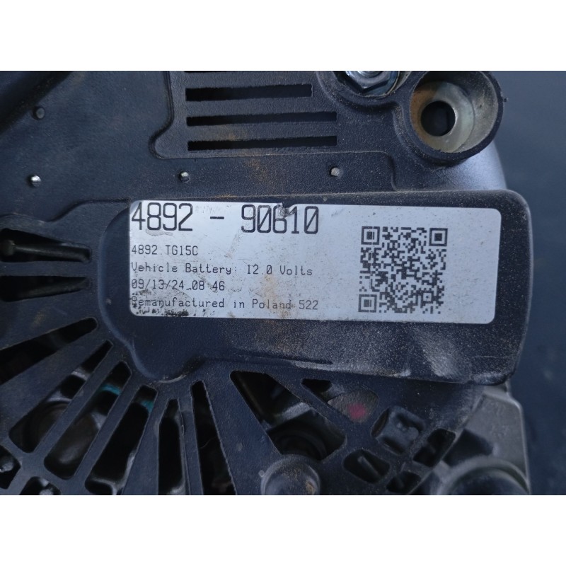 Recambio de alternador para citroën jumpy iii furgoneta (v_) 1.6 bluehdi 115 referencia OEM IAM 489290610  