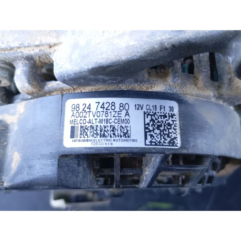 Recambio de alternador para citroën jumper ii furgoneta 2.2 bluehdi 140 referencia OEM IAM 9824742880  