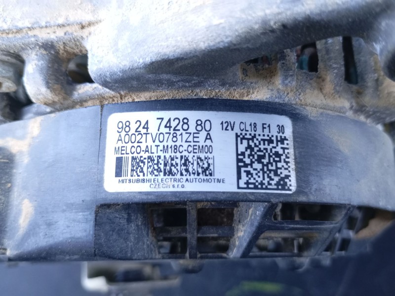 Recambio de alternador para citroën jumper ii furgoneta 2.2 bluehdi 140 referencia OEM IAM 9824742880  