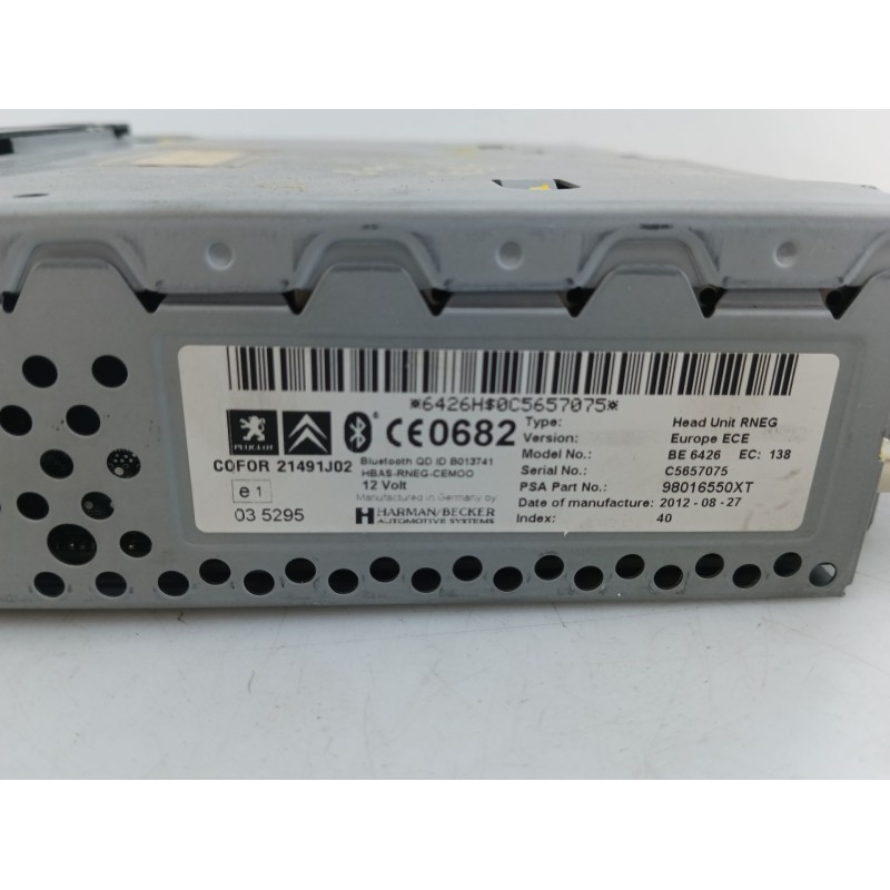 Recambio de sistema navegacion gps para peugeot 5008 allure referencia OEM IAM 96735367ZD 98016550XT 