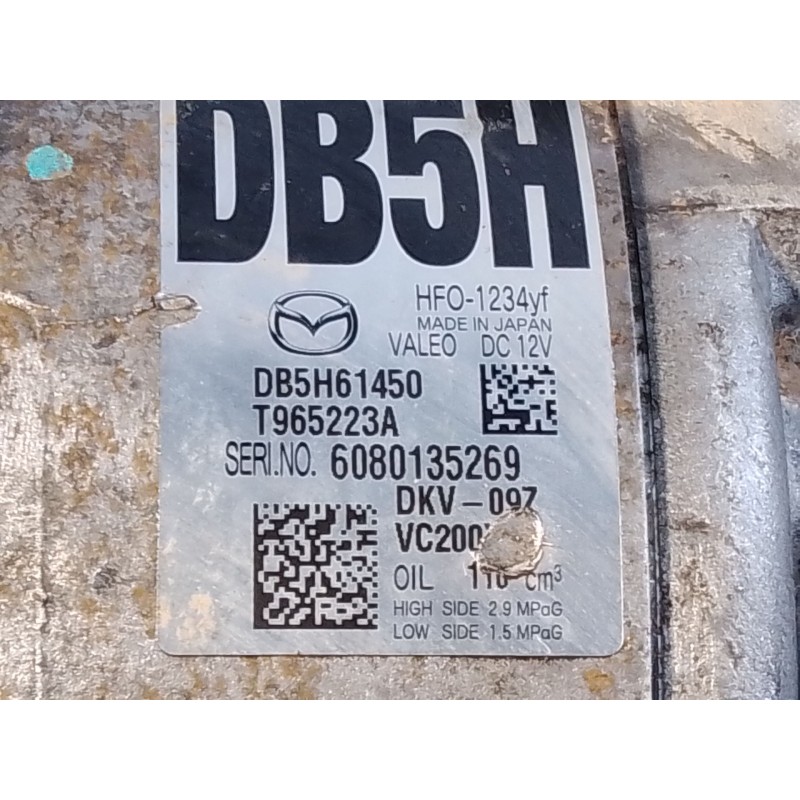 Recambio de compresor aire acondicionado para mazda cx-3 (dk) 2.0 skyactiv-g (dk5w, dk6w) referencia OEM IAM   