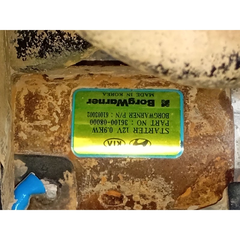 Recambio de motor arranque para kia stonic (yb) 1.0 t-gdi referencia OEM IAM 3610008000  