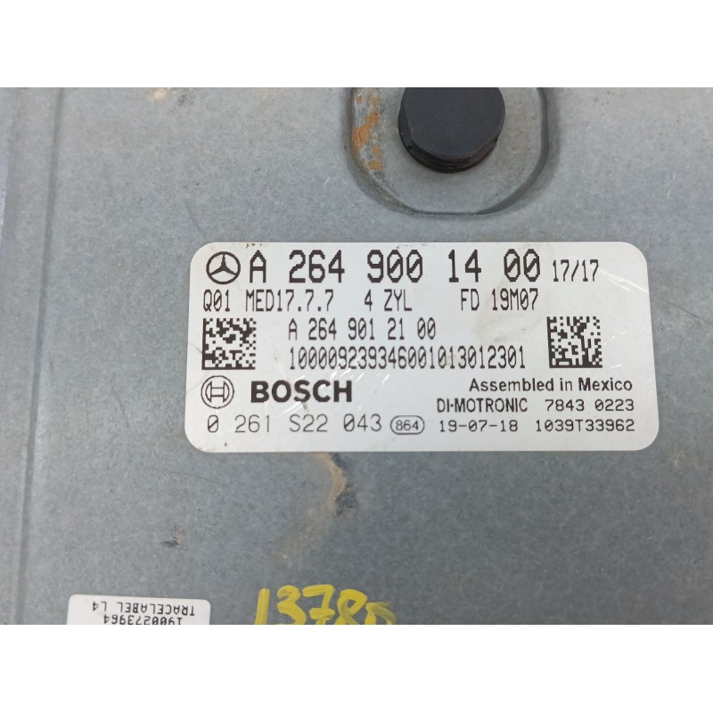 Recambio de centralita motor uce para mercedes-benz glb (x247) glb 250 4-matic (247.647) referencia OEM IAM A2649001400  