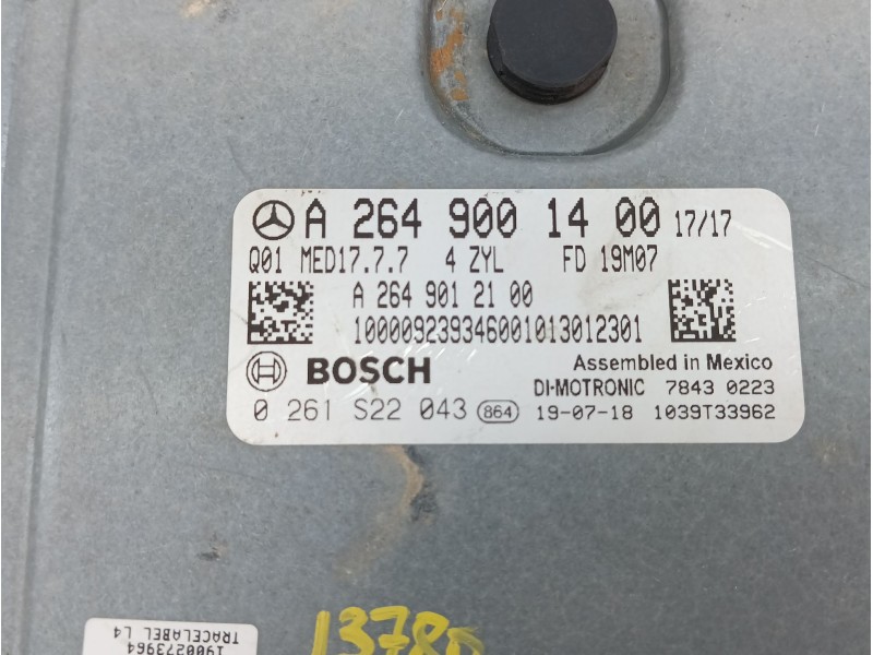 Recambio de centralita motor uce para mercedes-benz glb (x247) glb 250 4-matic (247.647) referencia OEM IAM A2649001400  