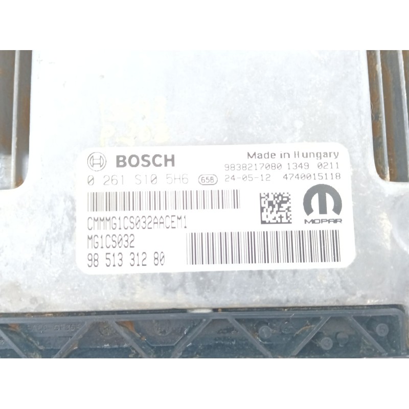 Recambio de centralita motor uce para peugeot 208 ii (ub_, up_, uw_, uj_) 1.2 puretech 100 referencia OEM IAM 9851331280 0261S10