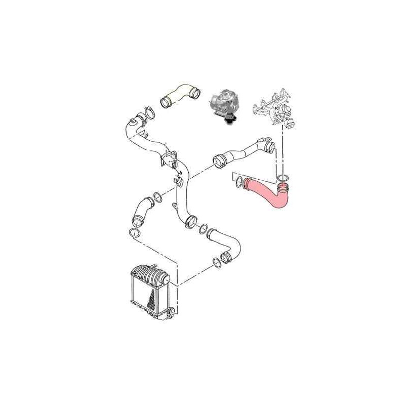 Recambio de manguito turbo para universal manguito turbo vag 1.9 tdi referencia OEM IAM 522824 NUEVO T1-5-B5-2