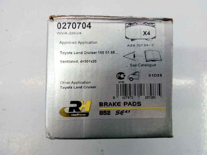 Recambio de pastillas de freno para toyota land cruiser (j10) 4.2 24v turbodiesel cat referencia OEM IAM 270704 NUEVA 