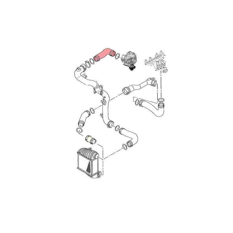 Recambio de manguito turbo para universal manguito turbo vag 1.9tdi 130/150 referencia OEM IAM 522520 NUEVO T1-5-B5-3