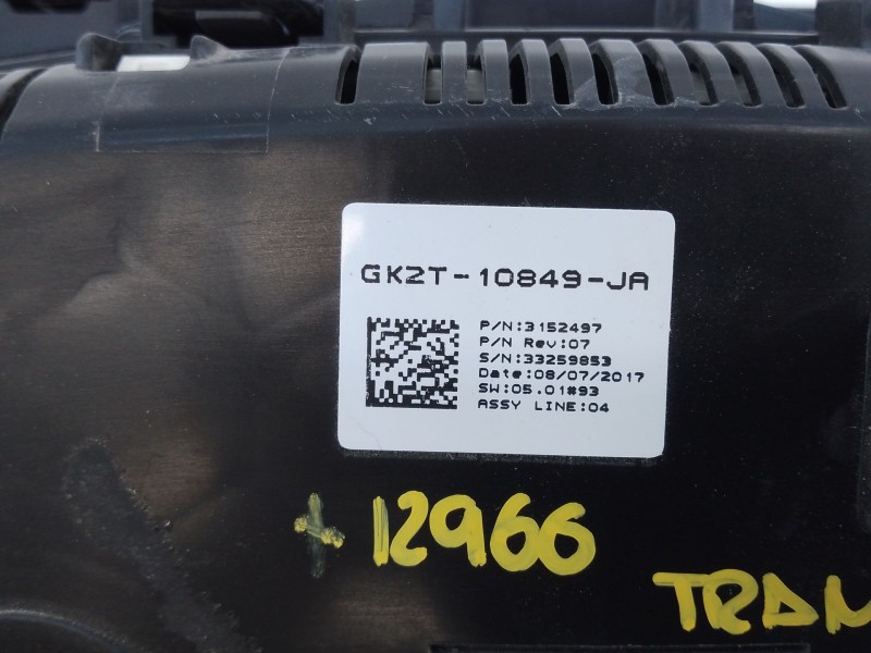 Recambio de cuadro instrumentos para ford transit v363 furgoneta (fcd, fdd) 2.0 ecoblue referencia OEM IAM GK2T10849JA  