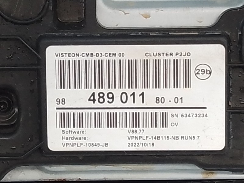 Recambio de cuadro instrumentos para opel corsa f (p2jo) 1.2 (68) referencia OEM IAM 9848901180  