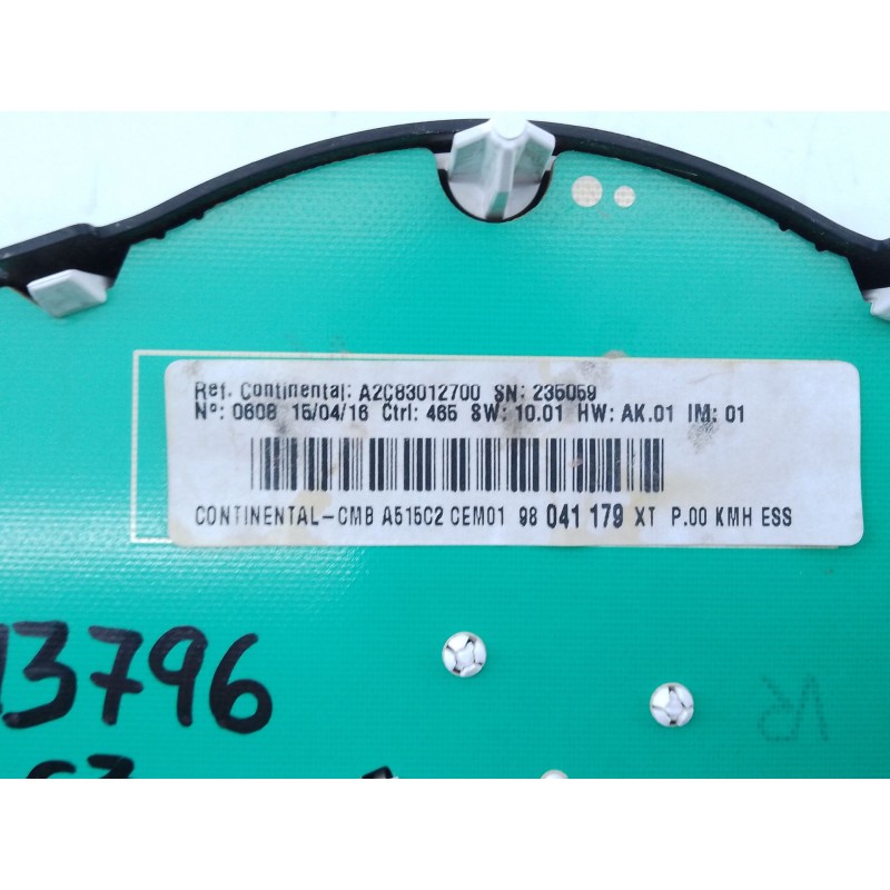 Recambio de cuadro instrumentos para citroën c3 ii (sc_) 1.2 vti 82 referencia OEM IAM 98041179XT  