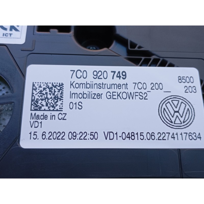 Recambio de cuadro instrumentos para volkswagen crafter furgoneta (sy_, sx_) 2.0 tdi rwd referencia OEM IAM 7C0920749  
