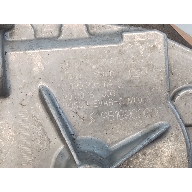 Recambio de motor limpia trasero para peugeot 208 ii (ub_, up_, uw_, uj_) 1.2 puretech 100 referencia OEM IAM 9819900080  