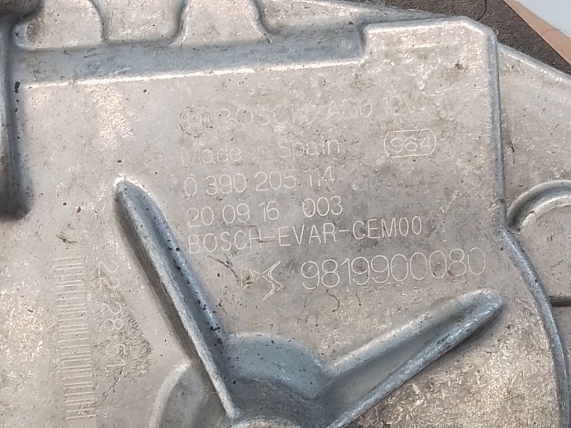 Recambio de motor limpia trasero para peugeot 208 ii (ub_, up_, uw_, uj_) 1.2 puretech 100 referencia OEM IAM 9819900080  