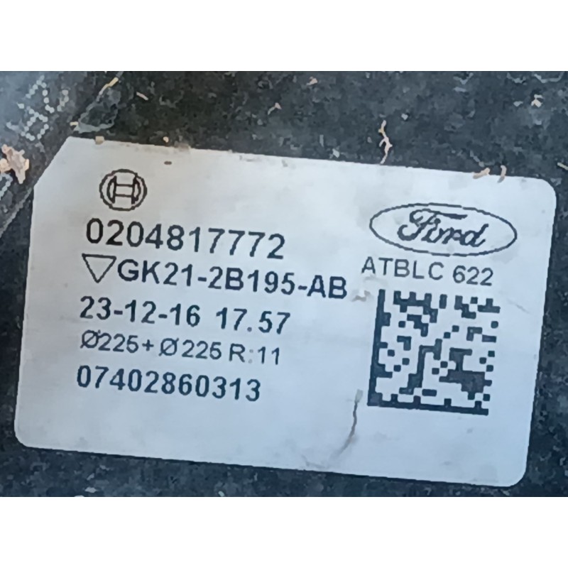 Recambio de servofreno para ford transit custom v362 furgoneta (fy, fz) 2.0 ecoblue referencia OEM IAM GK212B195AB  