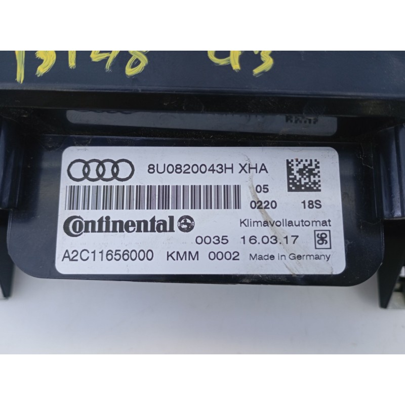 Recambio de mando climatizador para audi q3 (8ub, 8ug) 2.0 tdi quattro referencia OEM IAM 8U0820043H  