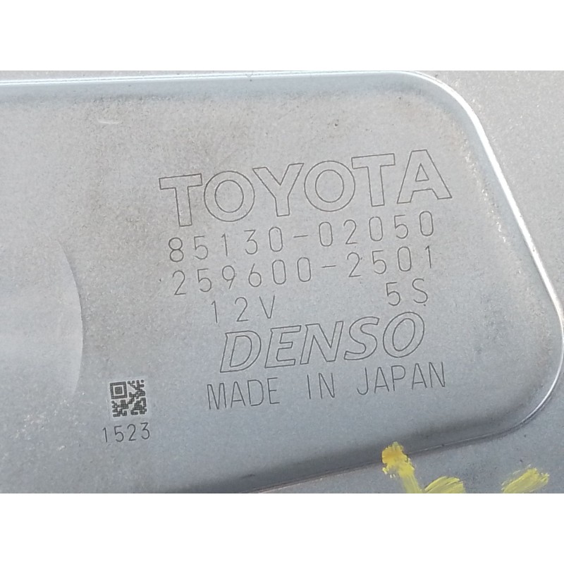 Recambio de motor limpia trasero para toyota auris (_e18_) 1.6 d4-d (wwe185_) referencia OEM IAM 8513002050 2596002501 