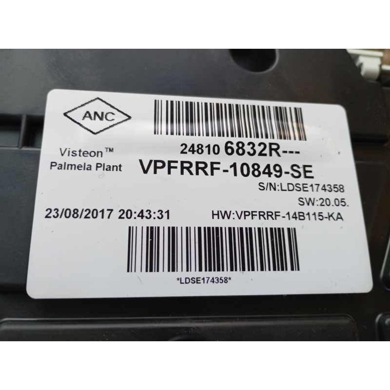 Recambio de cuadro instrumentos para renault trafic iii autobús (jg_) 1.6 dci 95 (jgmr, jgmj) referencia OEM IAM 248106832R  